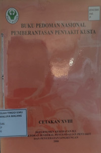 Image of Buku Pedoman Nasional Pemberantasan Penyakit Kusta