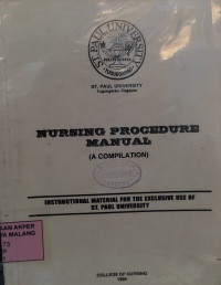 Image of Nursing Procedure Manual (A Compilation)