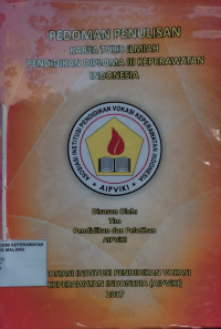 Image of Pedoman Penulisan Karya Tulis Ilmiah Pendidikan Diploma III Keperawatan Indonesia
