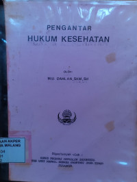Image of Pengantar Hukum Kesehatan