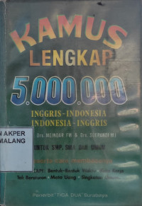 Image of Kamus Lengkap CBSA 5.000.000 Inggris-Indonesia