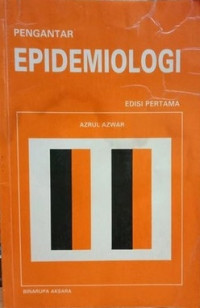 Image of Pengantar Epidemiologi